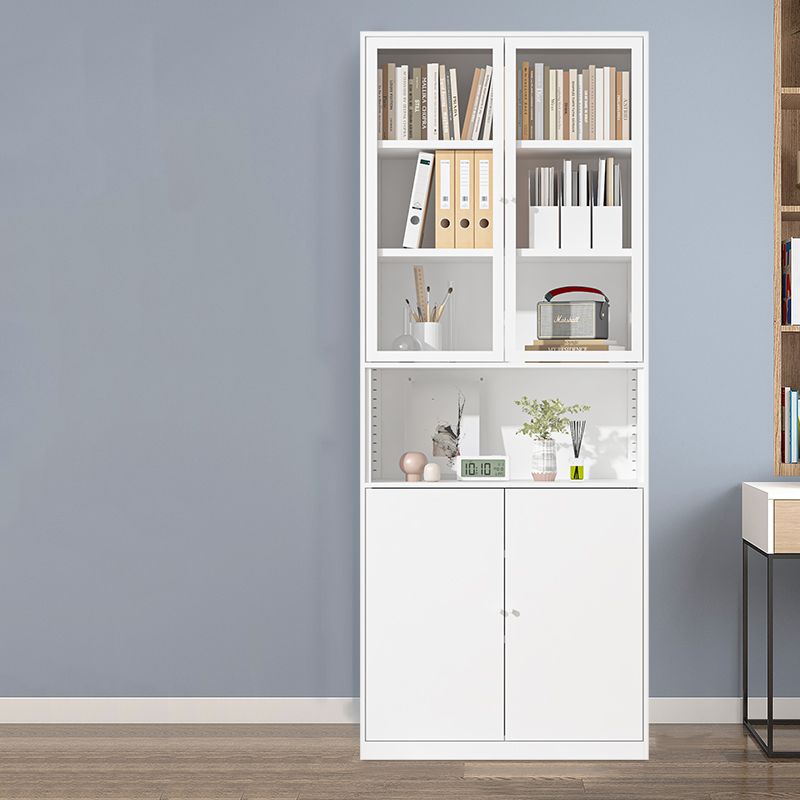 Closed Standard Bookshelf Modern Door Home Study Living Room Bookcase