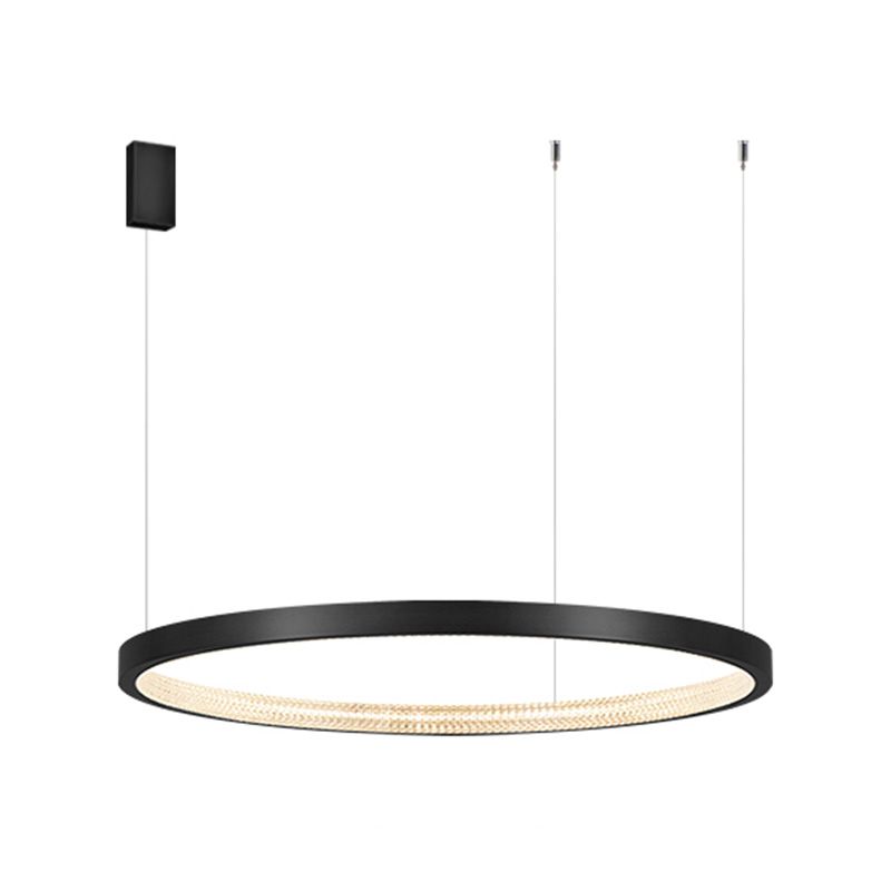 Clear Acrylic Shade Minimalist Suspension Light for Living Room Dinning Room