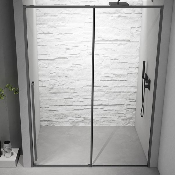 Semi Frameless Shower Doors Scratch Resistant Single Sliding Shower Doors