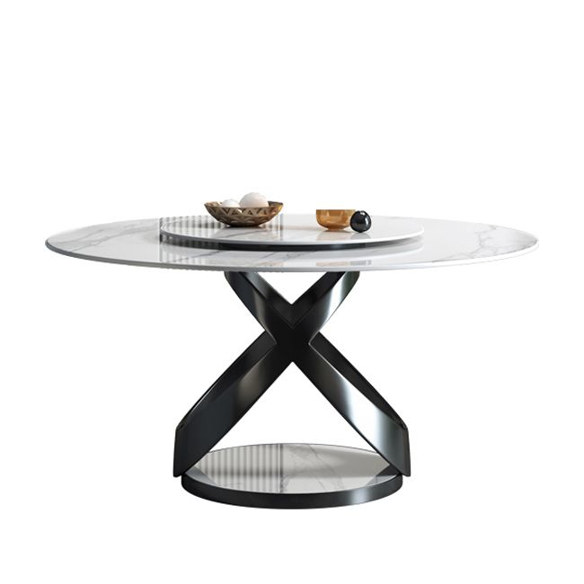 Sintered Stone Top Table Round Dining Table for Home Kitchen Dinner Furniture