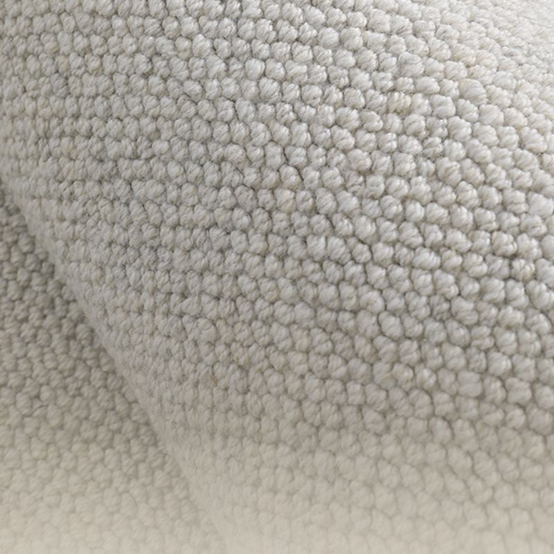 Grey Solid Color Area Rug Modern Polyester Area Carpet Easy Care Rug for Living Room