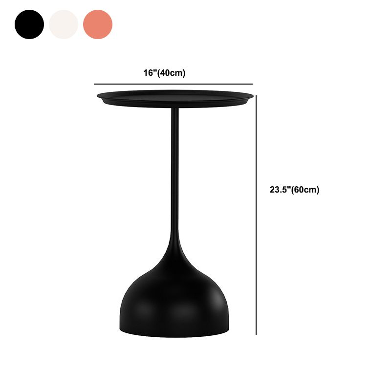 Minimalist Metal Side End Table Mid-Century Pedestal Side End Table