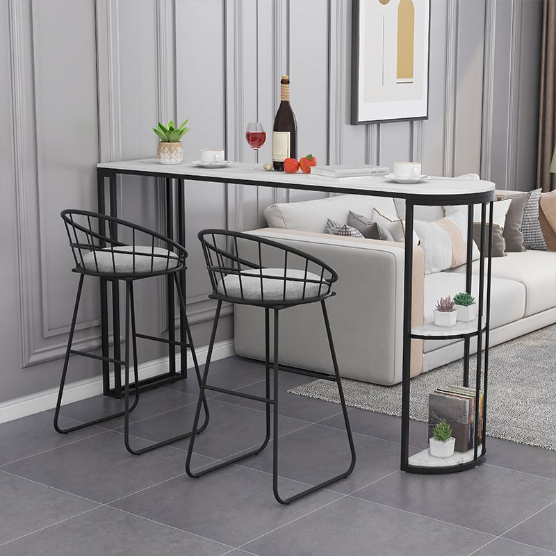 Modern Stone Bar Dining Table Specialty Bar Table for Small Places