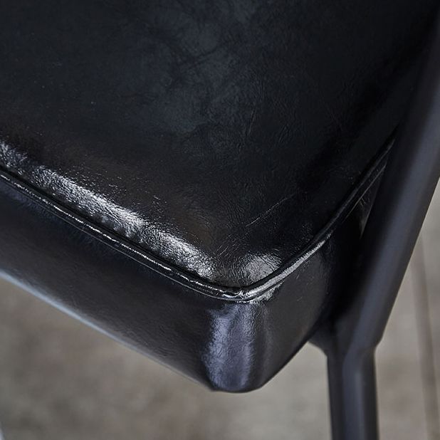 Chaise de salle à manger industrielle en métal, bras ouvert, chaise latérale de salle à manger pour usage domestique
