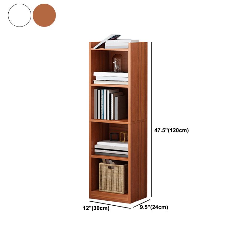 Closed Wooden Bookcase Modern Home Living Room Bedroom Corner Bookshelf