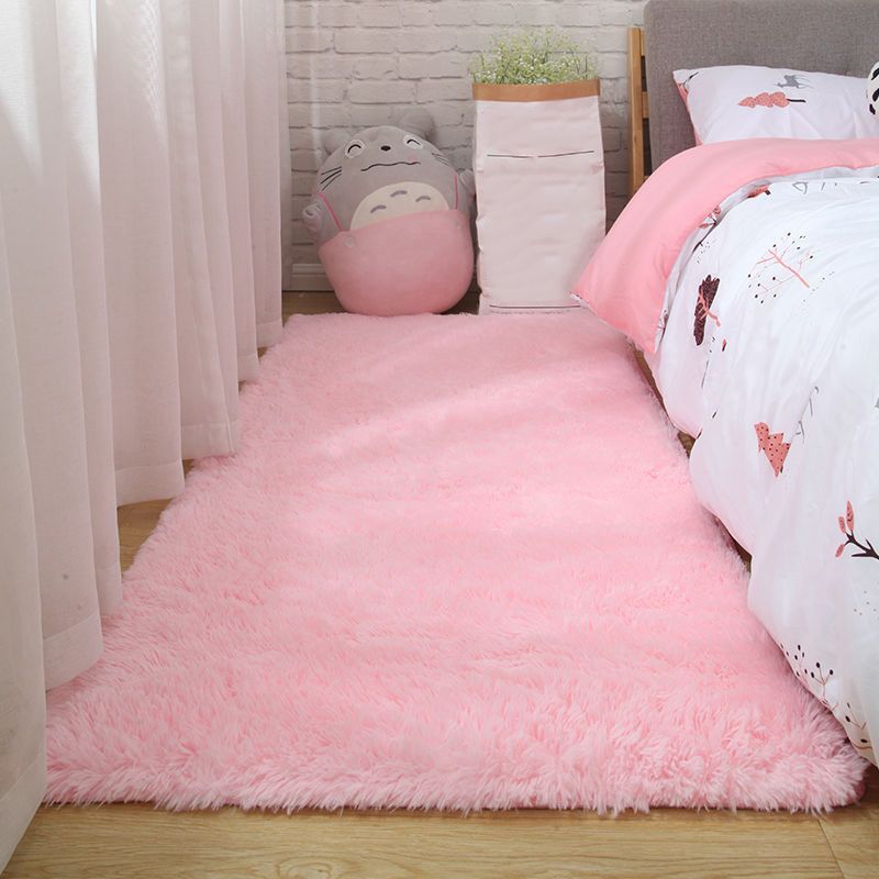 Einfacher fester Farbe Teppich Mehrfachfarbener Polypropylenbereich Teppich Anti-Rutsch-Rückentier-Friendly Innenteppich für Schlafzimmer