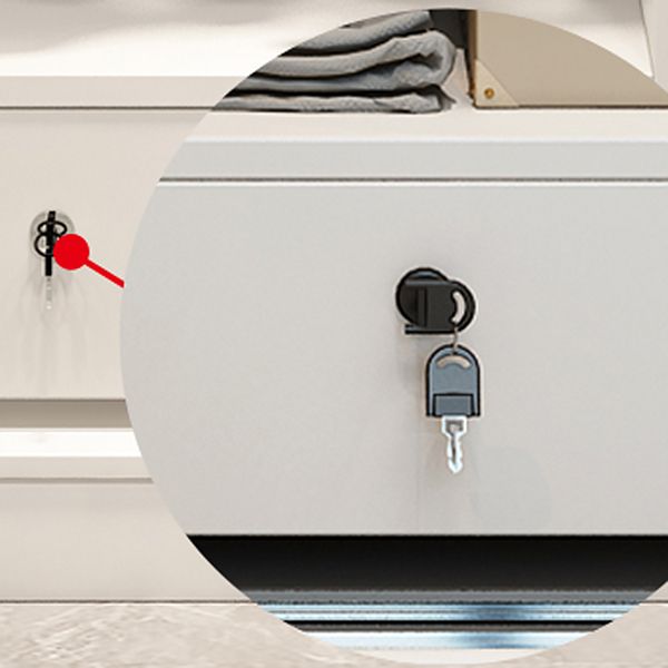 White Contemporary Wardrobe Cabinet Wooden Wardrobe Armoire for Home