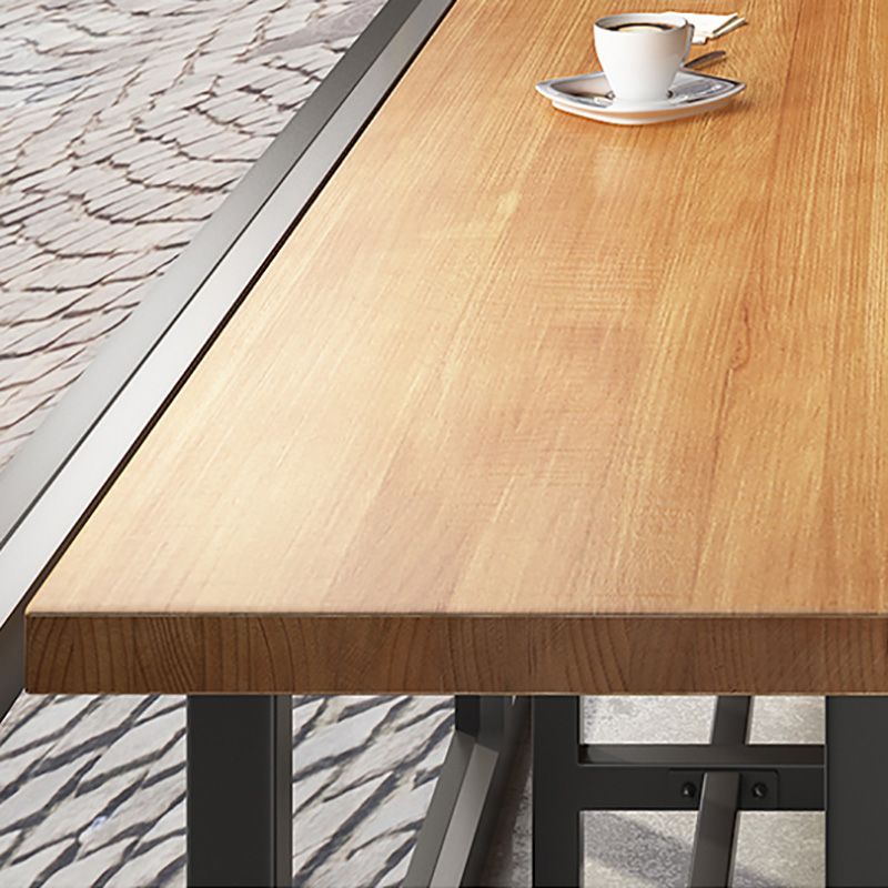 Modern Bar Table Set 1/3/4/5/6 Pieces Solid Wood Rectangle Bistro Set for Indoor