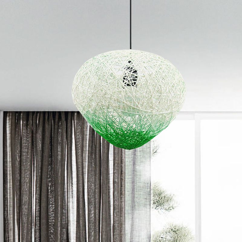Gewebter Rattan Vogel Nest Hängende Lampe modern
