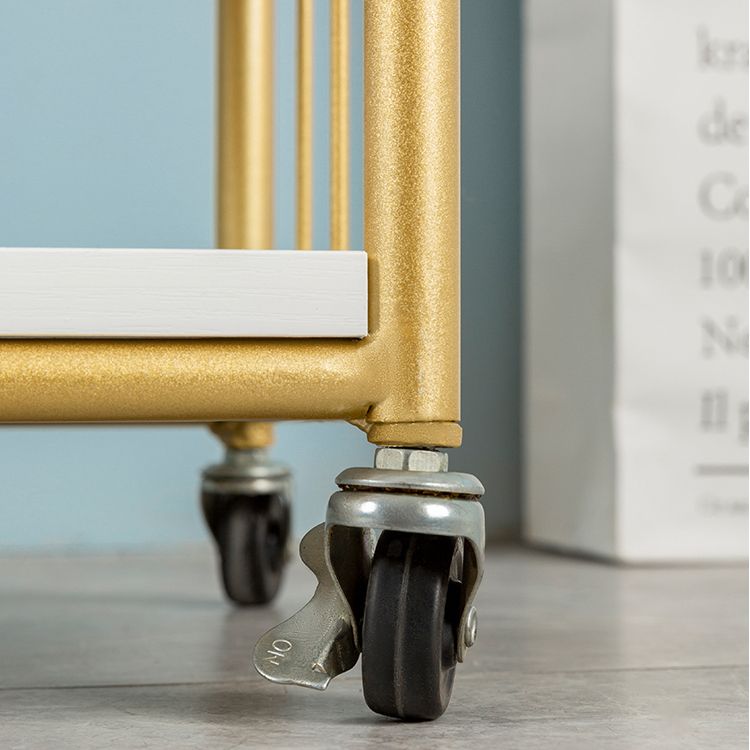 GLAM STYLE -Bücherregal Open Back Bücherregal für Home Office Study Room mit Rollen