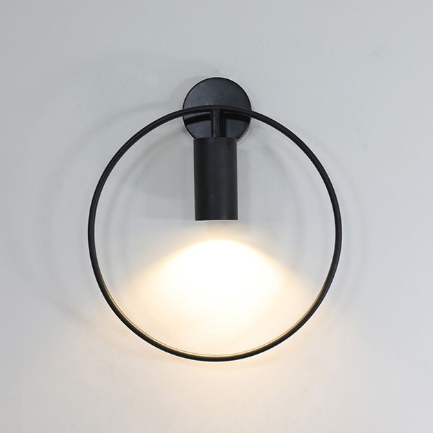 Noordse moderne lichte luxe stijl ijzeren ring achtergrond muurlicht