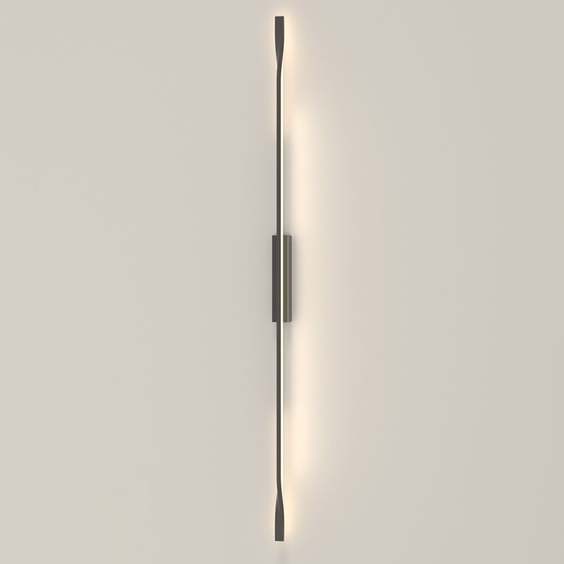 Contemporary Metal Wall Light Straight LED Wall Sconce for Living Room