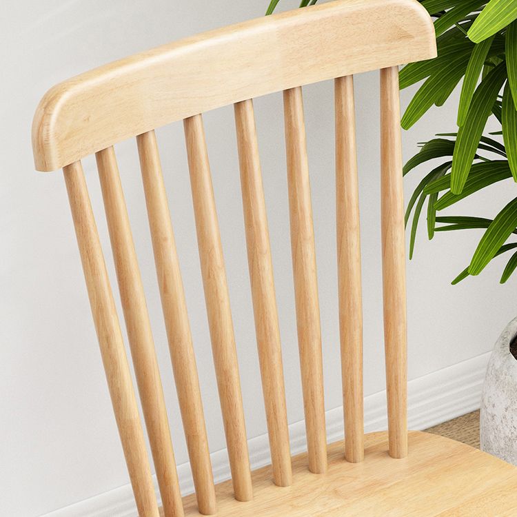 Silla contemporánea comedor silla sin brazos con patas de madera para cocina