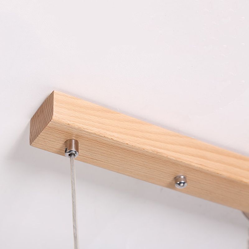 Modern Pendant Lighting for Kitchen Island Linear Island Lighting in Wood