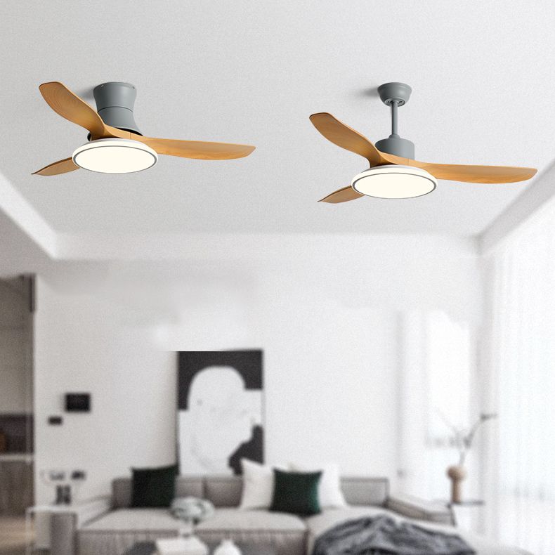 Kids Style Round Ceiling Fan Lighting Metal Single Light Ceiling Fan Lamp for Living Room