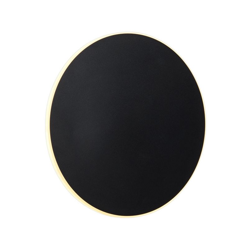 Iluminación de montaje de pared de disco redondo moderno iluminación acrílica montada en la pared para la cama