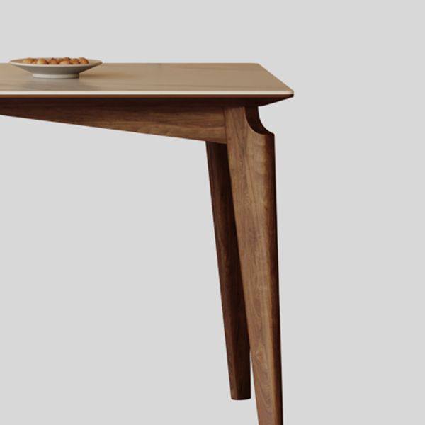 Rectangle Dining Table Mid-Century Modern Dining Table with 4 Legs