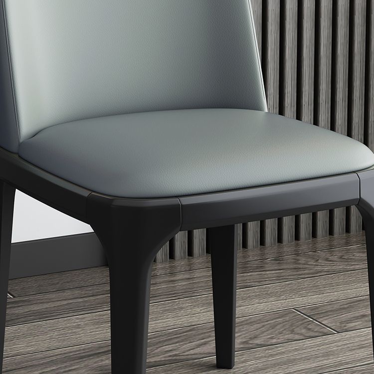 Modern Style Parsons Chairs Faux Leather Dining Chair for Dining Room