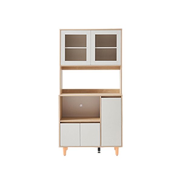 Modern Natural Sideboard Table Engineered Wood Credenza for Living Room