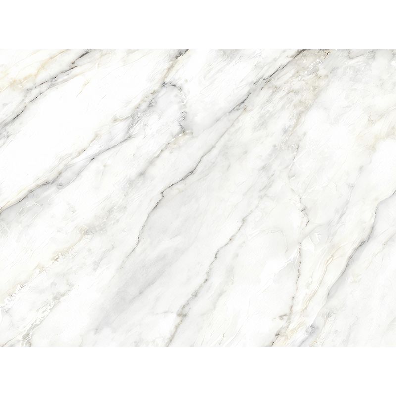 Giant Marble Wall Art for Accent Wall Simple Texture Wall Mural in Grey and White, Stain-Resistant