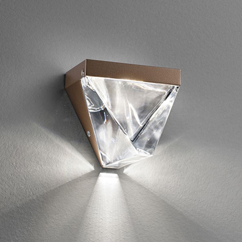 Modern Minimalist Geometric Wall Lighting Fixtures Crystal 1 Light Wall Sconces for Bedroom