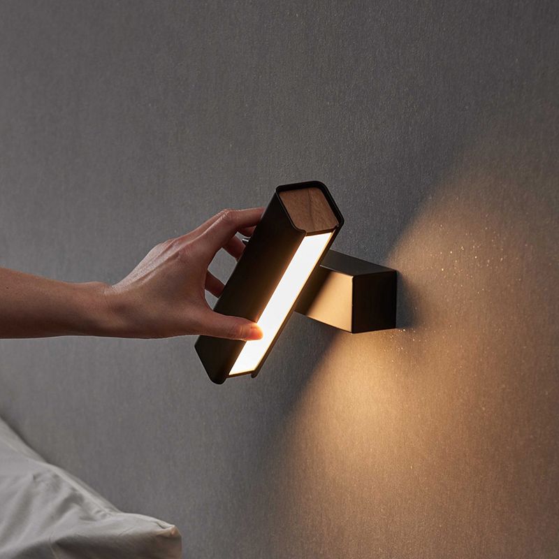 Lámpara de lectura de lectura de led de la noche rotativa.