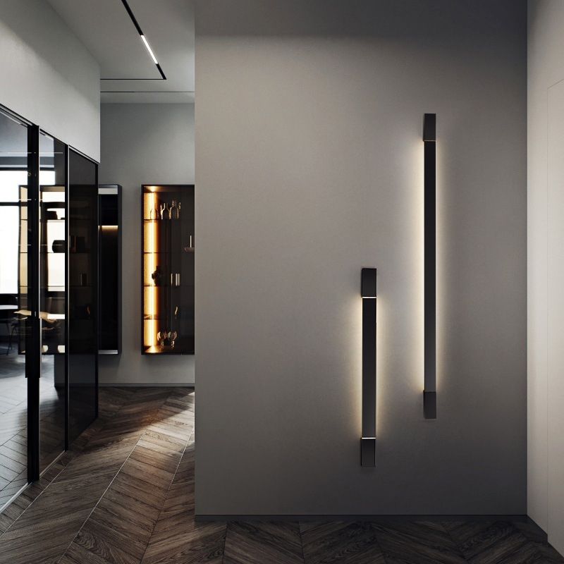 Moderna luce a parete a 1 luci a 1 lughiplo a parete lineare a parete lineare per il bagno
