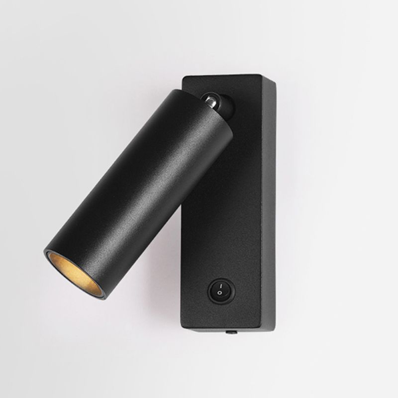 Lámpara de pared rectangular de aluminio de lectura de LED minimalista moderno con sombra acrílica