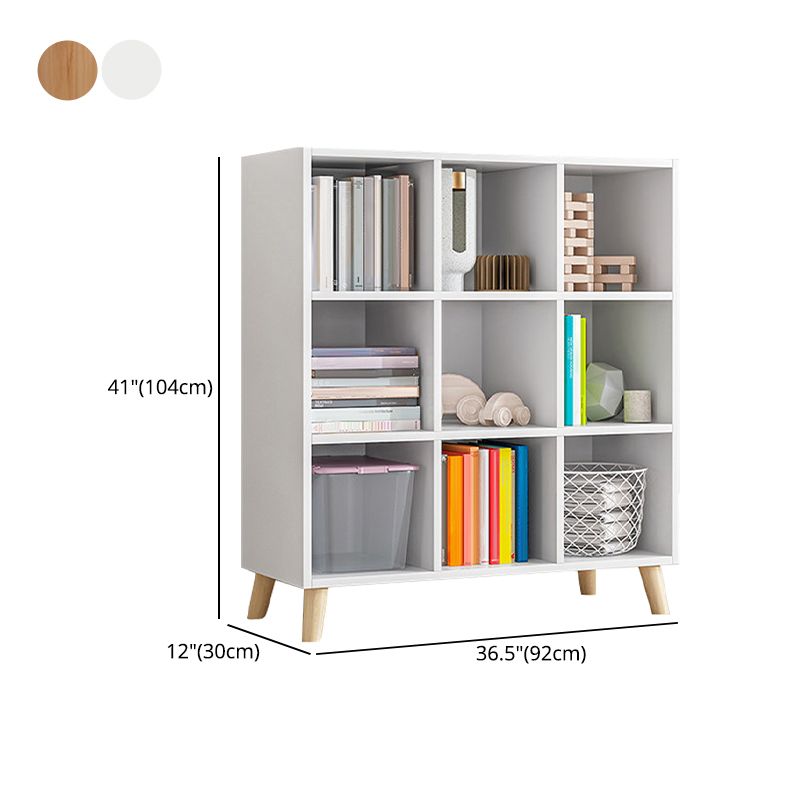 Cube Shelf Bookcase Engineered Wood Bookshelf for Study Room