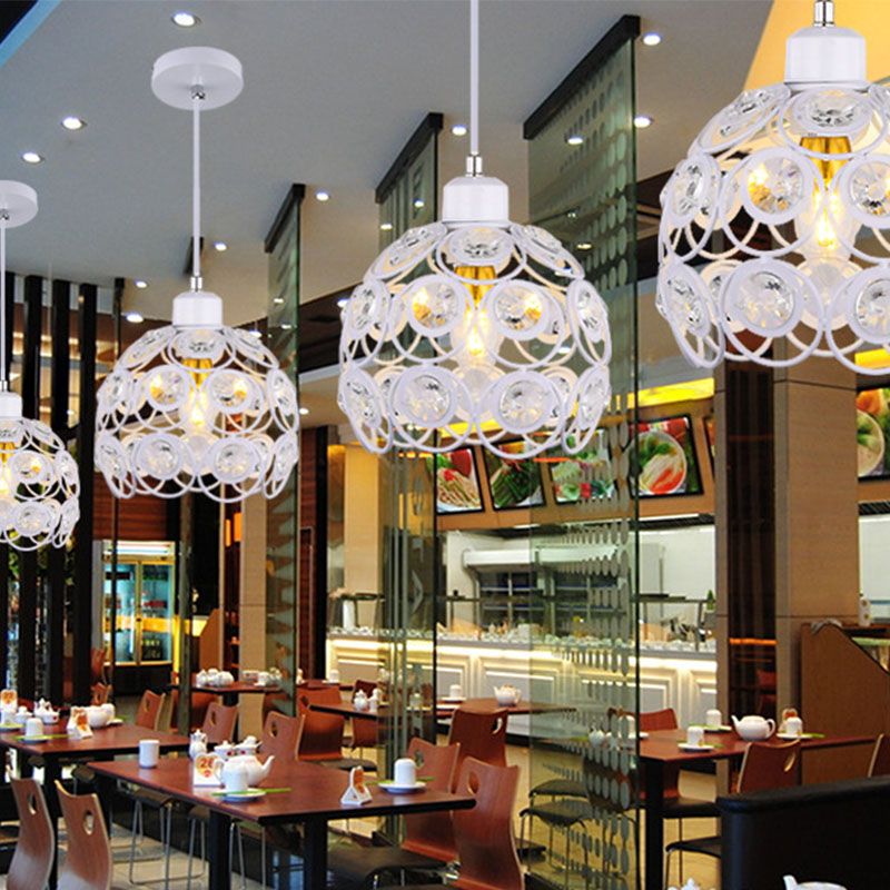 Suspension du pendentif moderne dôme suspendu à cristal clair avec un cordon suspendu à 39,5 "