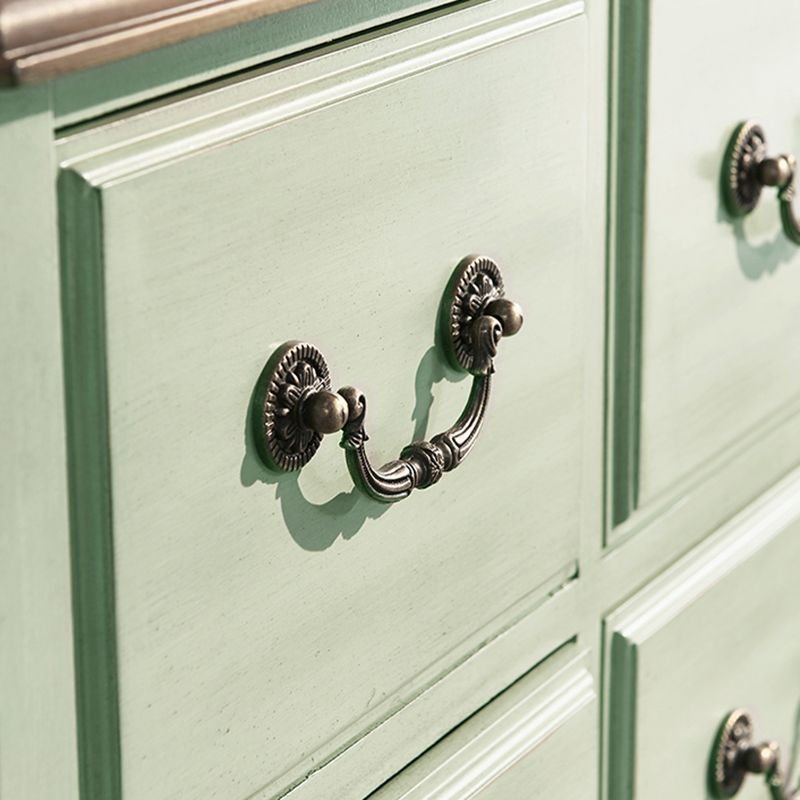 French Country Storage Chest with 6 Soft-Close Drawers for Home