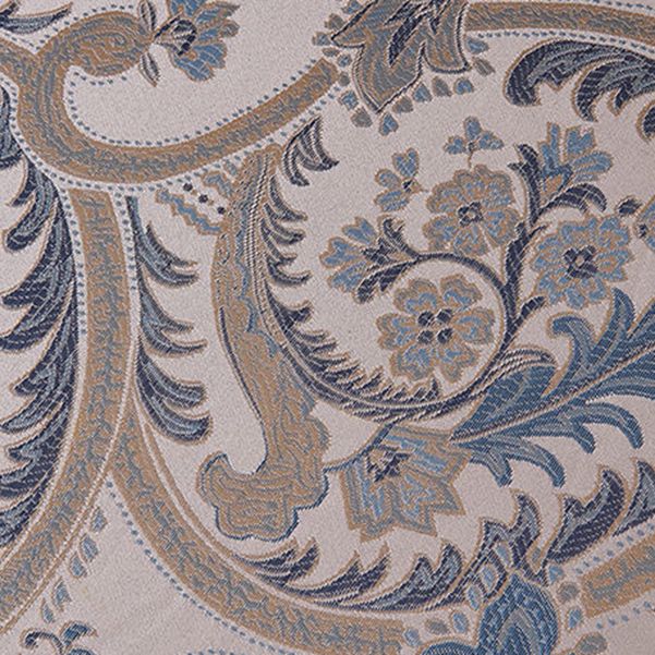 Bohemian Damask Flared Arms Chaise Lounge with Cushioned for Bedroom and Living Room