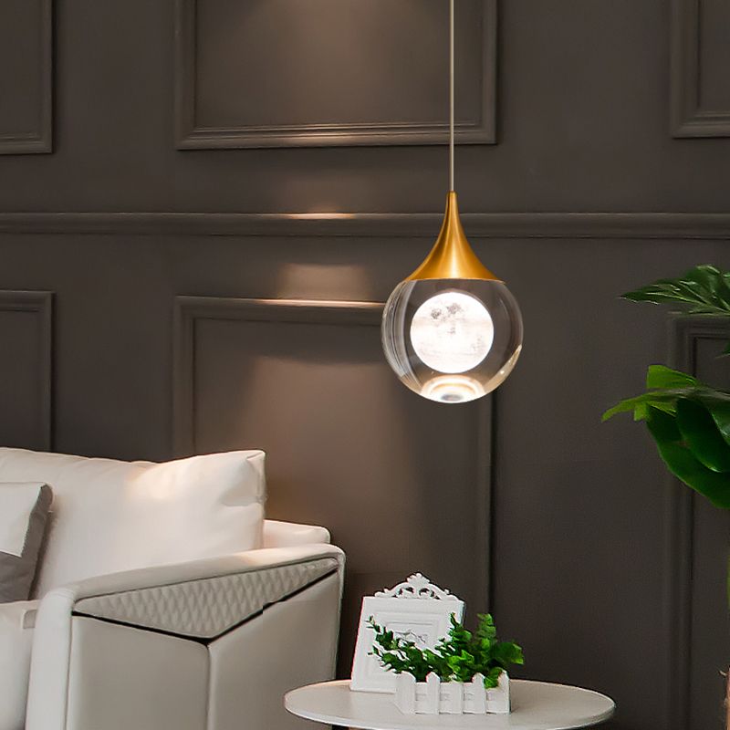 Mini Crystal Plafond Suspension lampe LED moderne LEMPORT DE PROSITIF POUR LA CHAMBRE