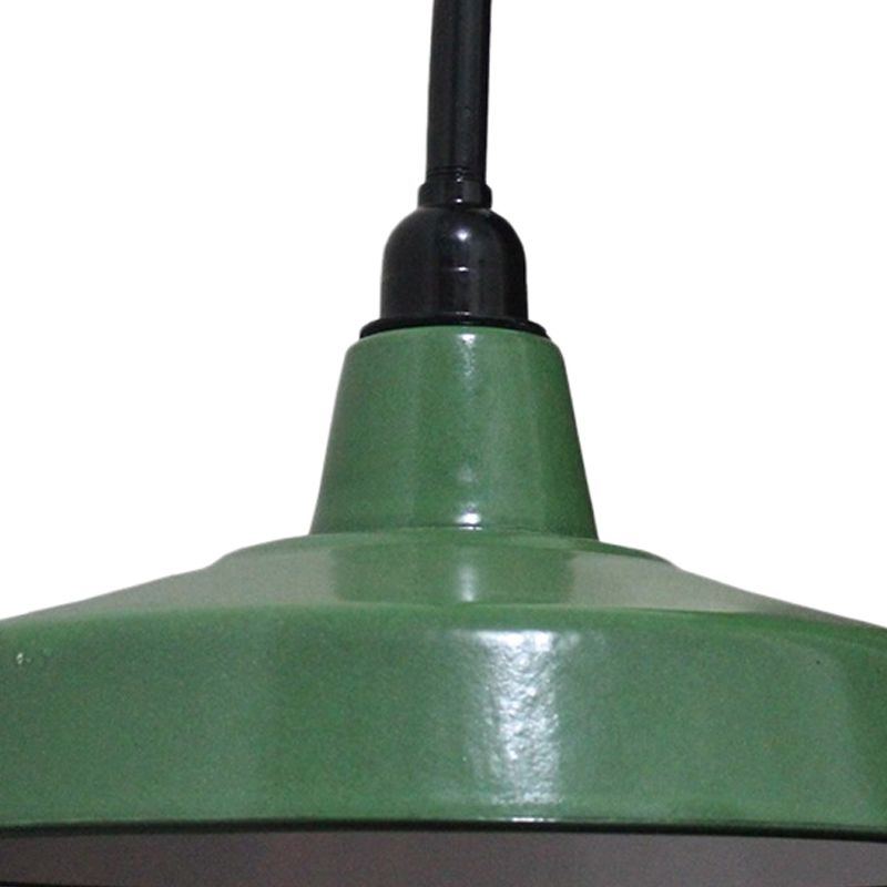Vintage Style Scheune Wandleuchte 14 "/16" Dia 1 -Glühmetall -Wandleuchte in Grün für das Restaurant