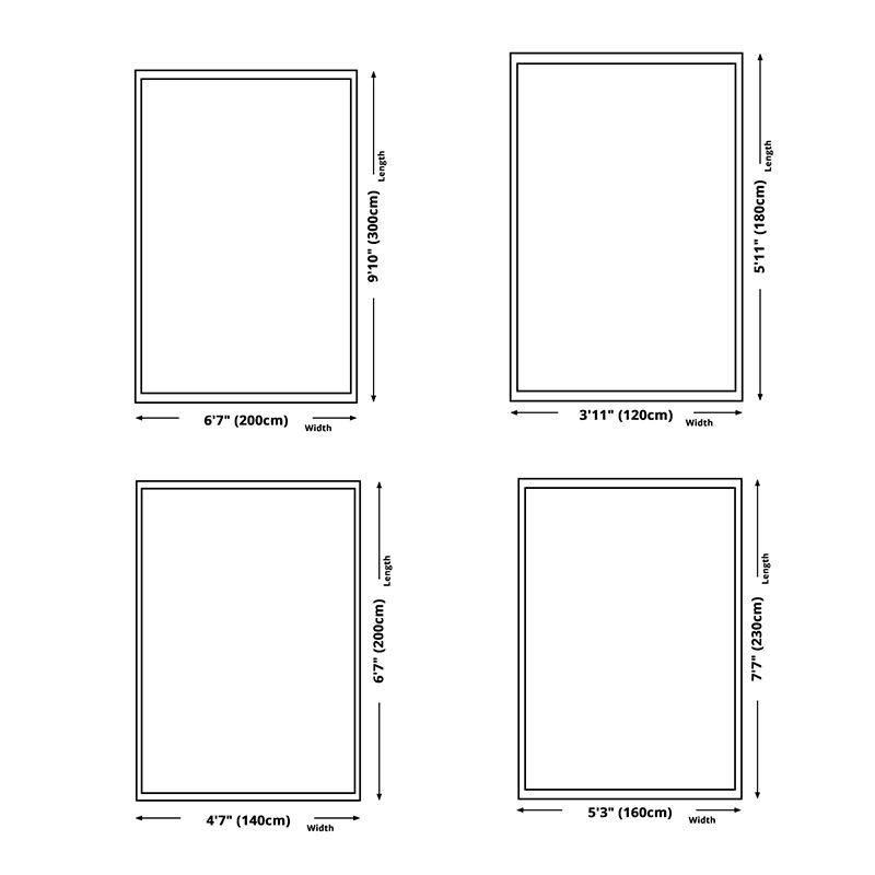 Simplicity Home Decoration Rug Checkered Print Area Carpet Polyester Pet Friendly Indoor Carpet