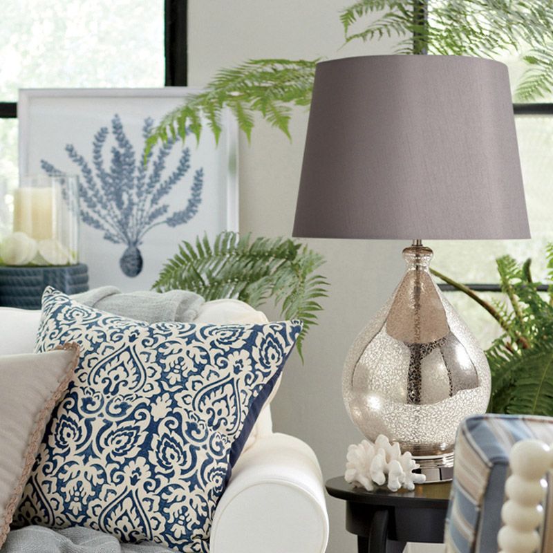 1 lichte nachtverlichting rustieke trommelstoftafel licht in wit/koffie/grijs met traanvoetstuk voor slaapkamer