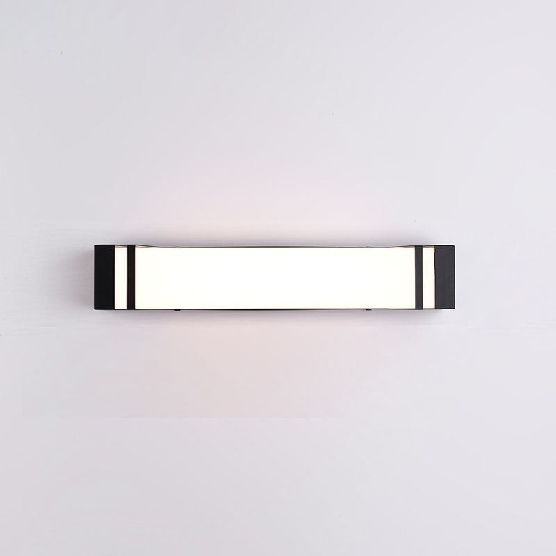 Modern Simple Iron Wall Light Rectangle Shape Wall Lamp with Acrylic Shade for Bedroom