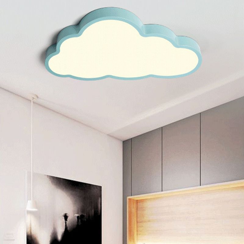 Metal Cloud Shape Ceiling Mount Light Fixture Nordic LED Flush Mount Ceiling Light
