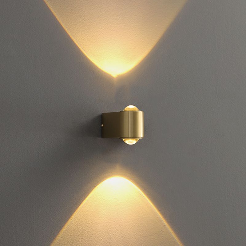 Lineare Form Metallwandbeleuchtung moderne Multi -Leuchten -Wandmontageleuchten in Messing