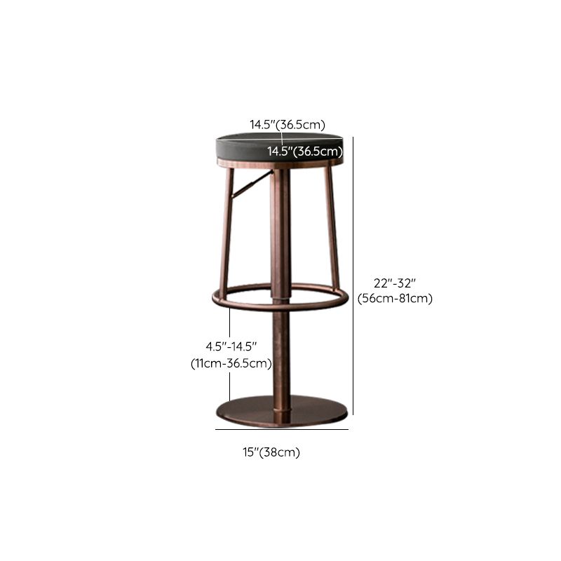 Armless Counter Height Stools with Footrest Modern Counter Stool