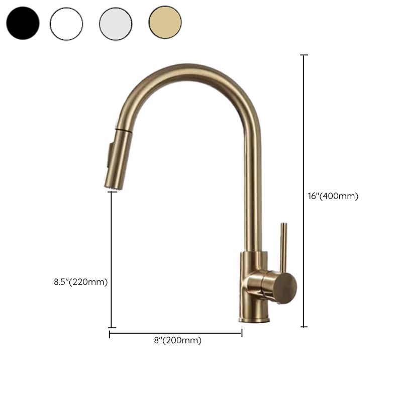 Contemporary Spray Kitchen Faucet Pulldown Sprayer Bridge Faucet