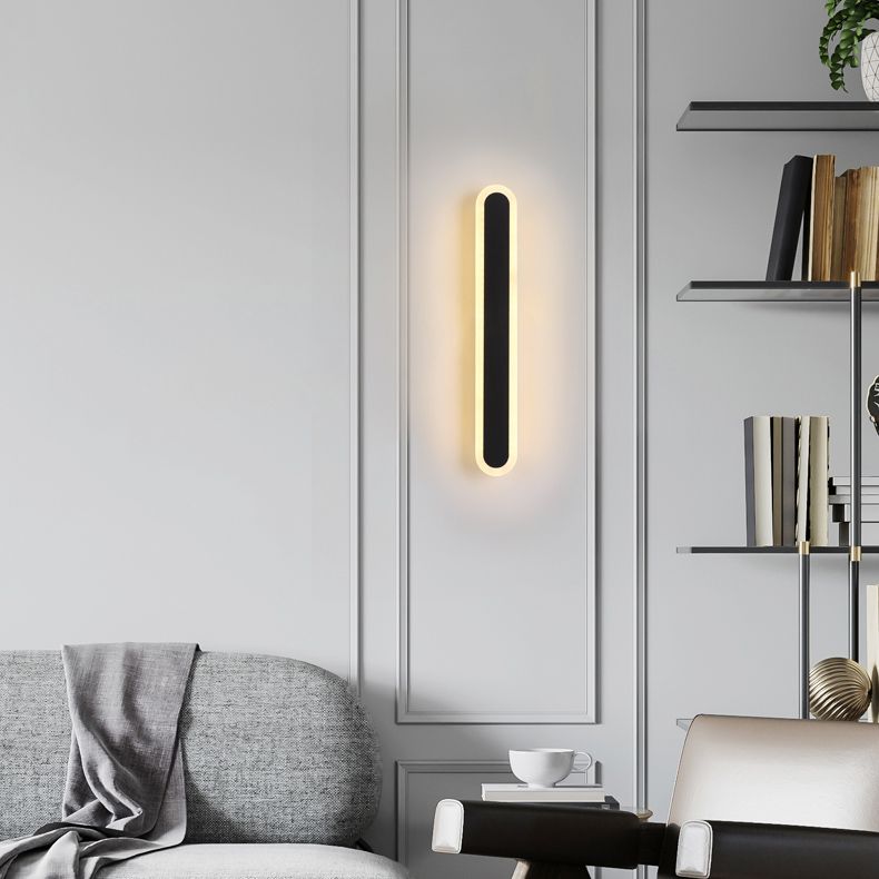 Linear Wall Light Fixture Modern Style Wall Sconce Light for Living Room
