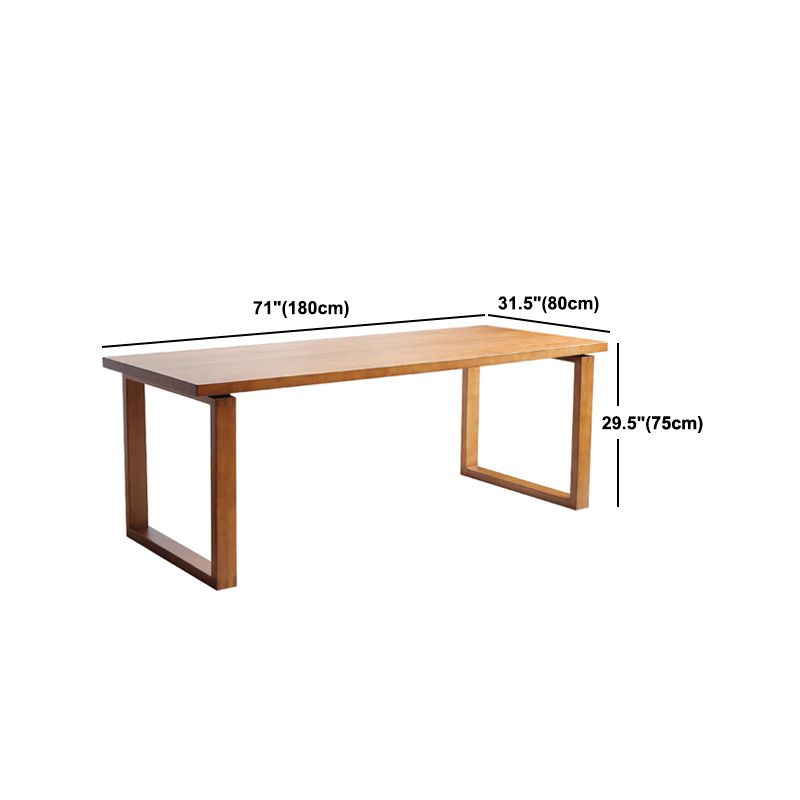 Modern Natural Dining Set 1/2/3/5 Pieces Rectangle Indoor Solid Wood Dinette Set