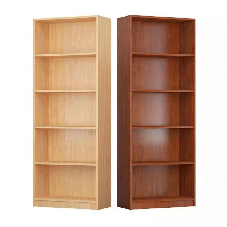 Modern Closed Back Standard Bookshelf Engineered Wood Bookcase