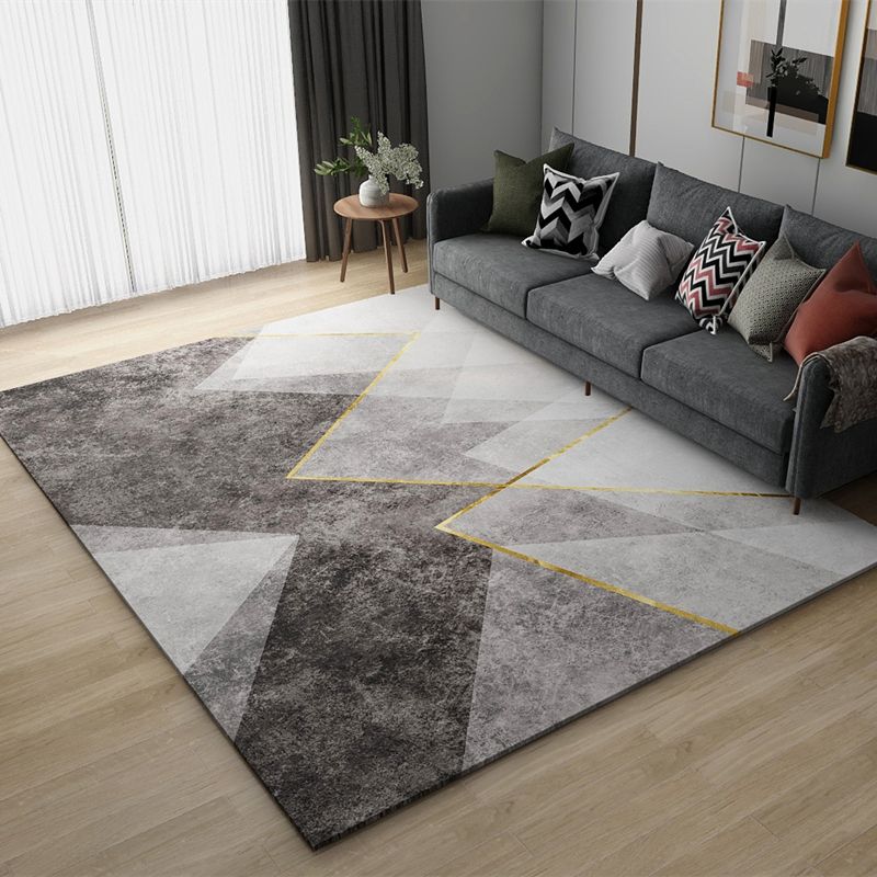 Simplicity Harlequin Printed Carpet Polyester Area Rug Stain Resistant Indoor Carpet for Living Room
