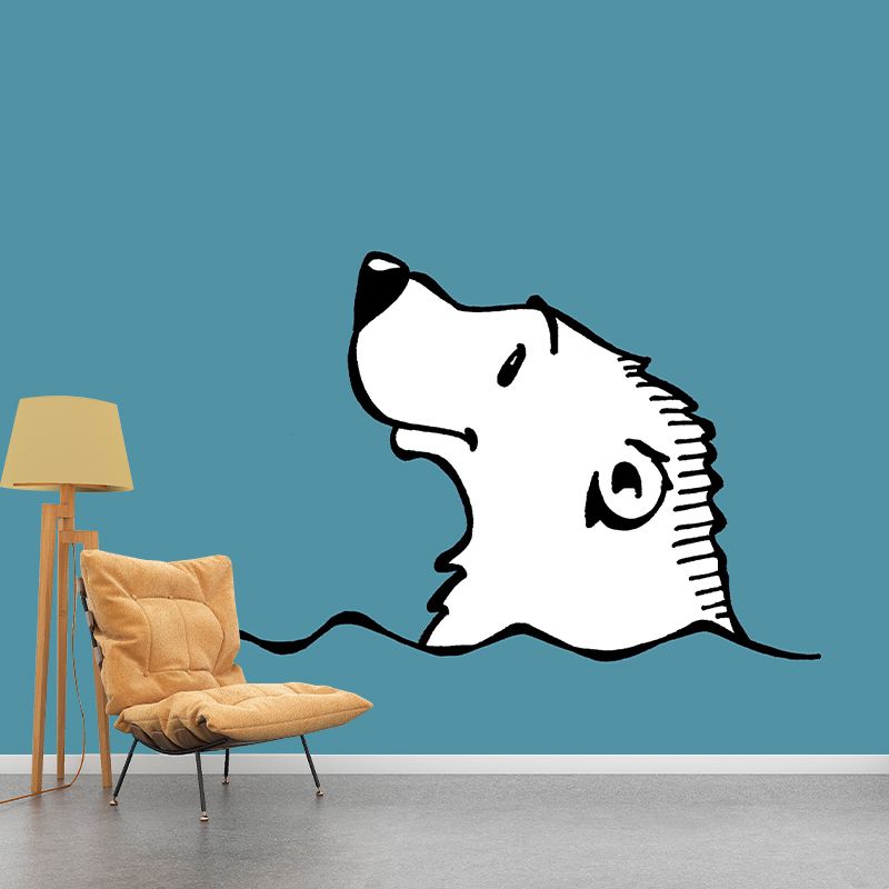 Animals Illustration Resistant Mural Wallpaper Sleeping Room Wall Mural