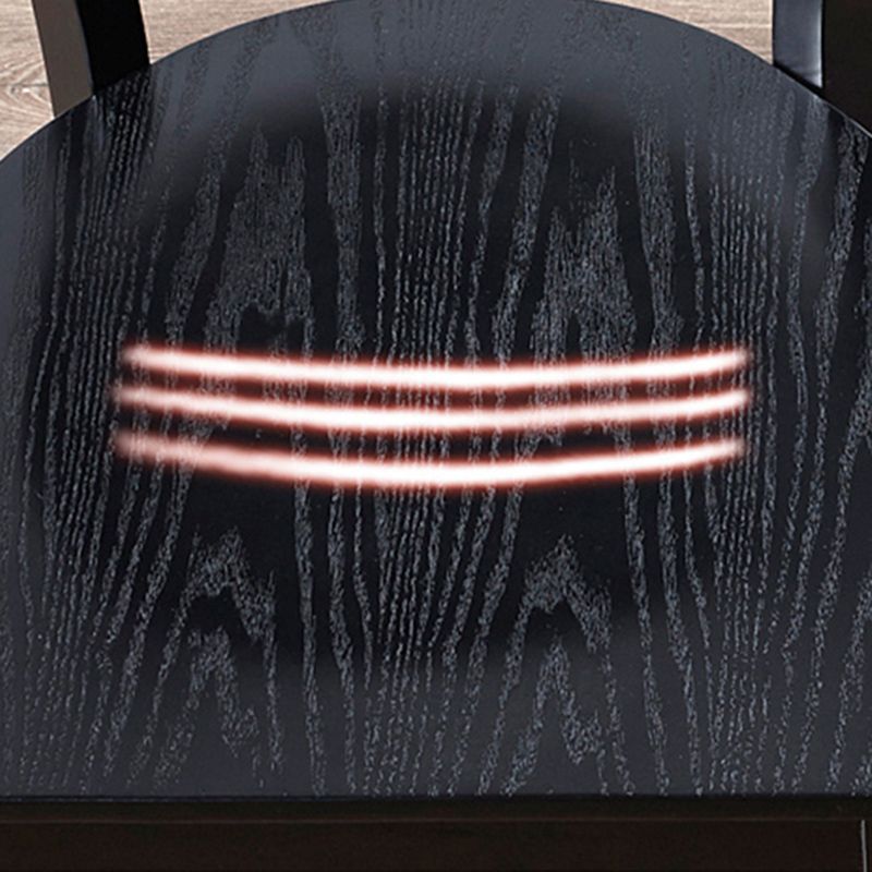 Industrial Armless Dining Chairs Solid Wood Dining Side Chair