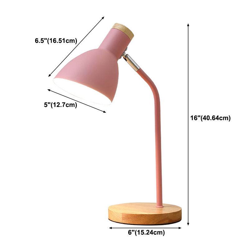 Dome Shape Table Lamp Macaron Simplicity Style Metal Bedroom Table Light for Bedroom