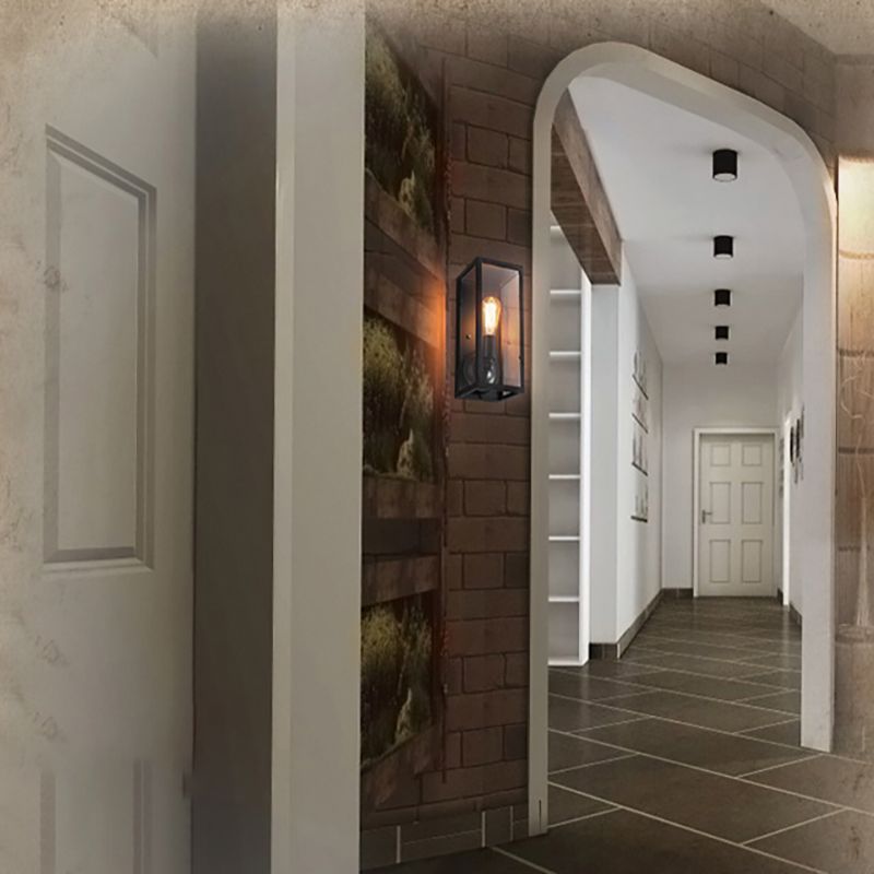 Apparecchiatura di applique da parete industriale con tonalità di vetro per soggiorno camera da letto