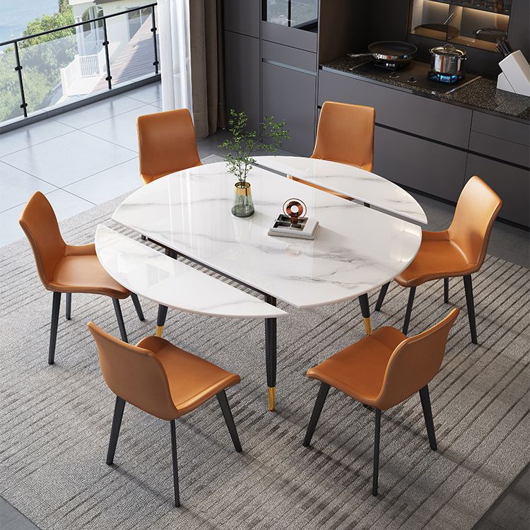 Round Extendable Dining Table Contemporary Stone Dining Table